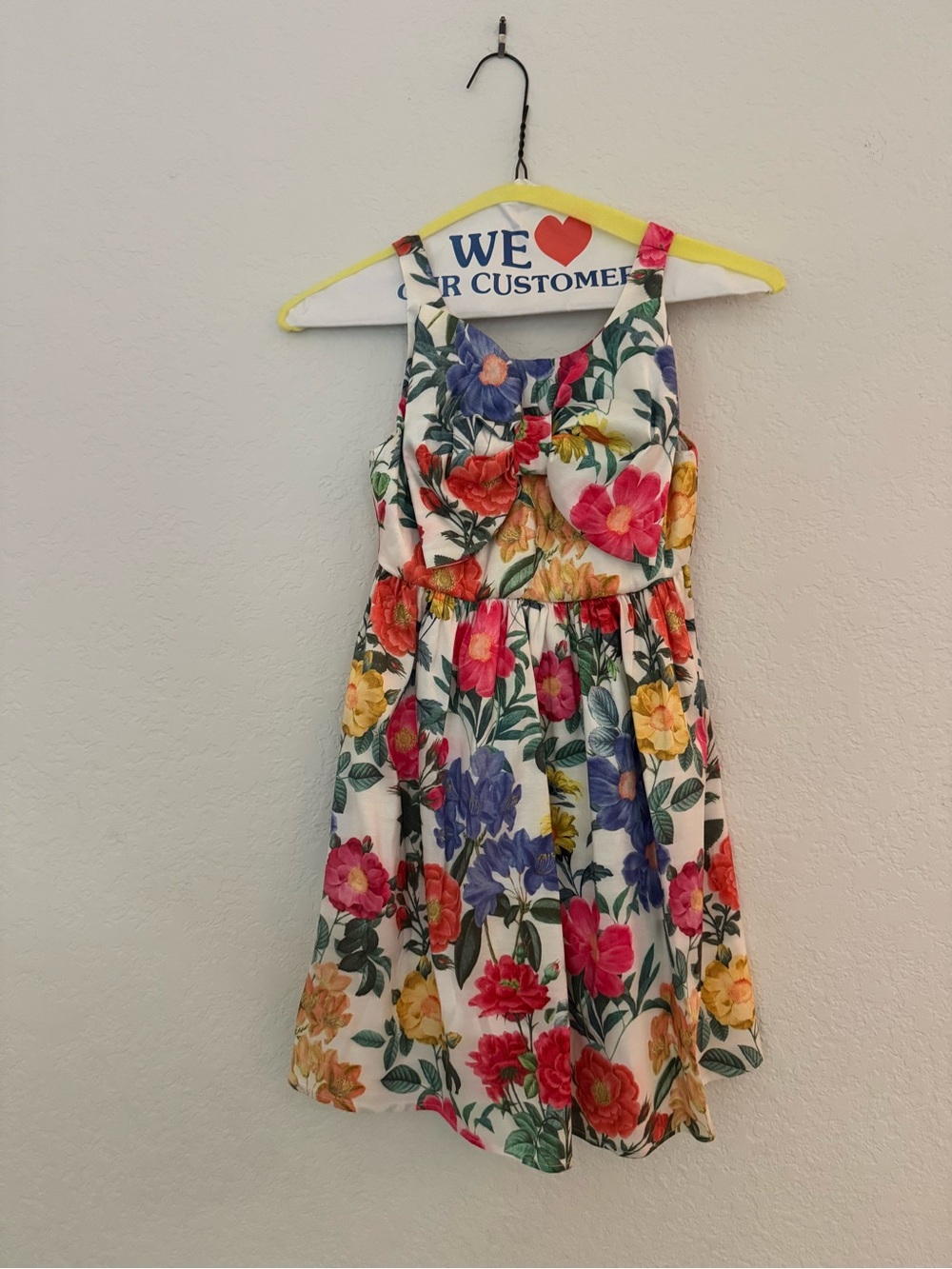 Show me your mumu Bow Mini Dress ~ Charm Peony White Taffeta